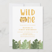 Wild One Tiger 1er Invitation anniversaire (Devant)