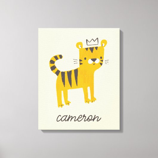 Wild One Tiger Cat Canvas Afdruk (Voorkant)