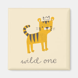 Wild One Tiger Cat Magneet