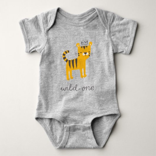 Wild One Tiger Cat Romper (Voorkant)