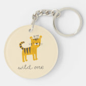 Wild One Tiger Cat Sleutelhanger (Achterkant)