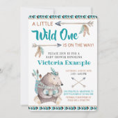 Wild One Tribal Baby Shower Invitations (Devant)