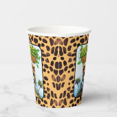 WILD ONE Tropical Safari Leopard Character Cat 🐆 Papieren Bekers (Rechts)