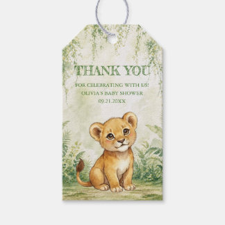 Wild One Tropisch Jungle Baby Shower Bedankt Cadeaulabel