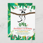 Wild One Tuxedo Kitty Enfants 1er Invitation anniv (Devant / Derrière)