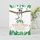 Wild One Tuxedo Kitty Enfants 1er Invitation anniv (Debout devant)