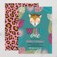 Wild ONE Uitnodiging | Uitnodigingen van luipaard