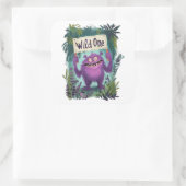 Wild One Vierkante Sticker (Tas)