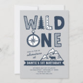 Wild One Wilderness Invitation Anniversaire (Devant)