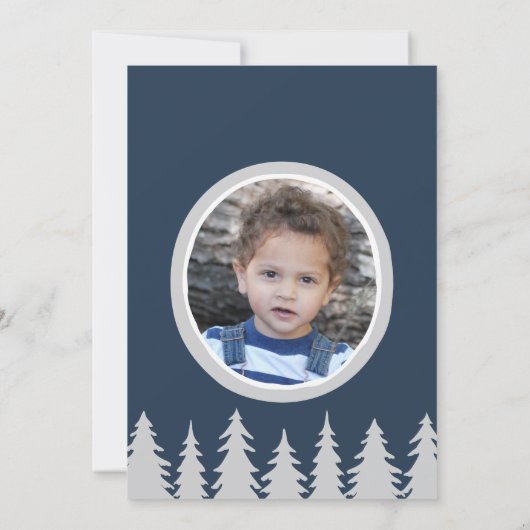 Wild One Wilderness Uitnodiging Verjaardag (Achterkant)