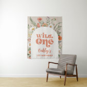 Wild One Wildflower Achtergrond Wandkleed (In situ)