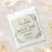 Wild One Zoo Theme Baby shower Bedankzakje (Geknipt)