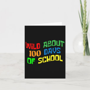 Wild Ongeveer 100 Dagen School 100e Dag Leraar Stu Kaart
