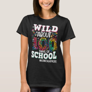 Wild Ongeveer 100 dagen van school Luipaard Lunch T-shirt