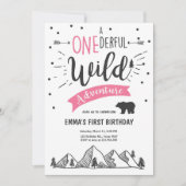 Wild op avontuur Eerste verjaardag Uitnodiging Mei (Voorkant)