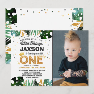 Wild Op een dag uitnodiging Wilde Dingen Verkomst