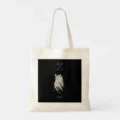 Wild op Heart Custom Name Black Bridesmaid Tote Bag (Achterkant)
