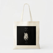 Wild op Heart Custom Name Black Bridesmaid Tote Bag (Voorkant)