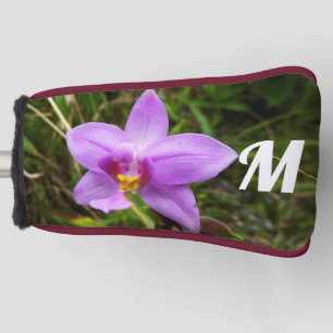 Wild Orchid Paarse Tropische Bloem Golfheadcover