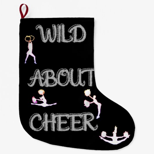 Wild over Cheer Christmas Stocking Grote Kerstsok (Voorkant)