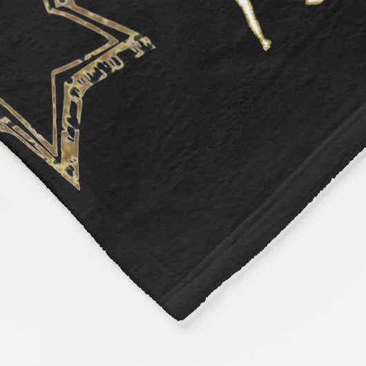 Wild Over Cheer met Tiny White Cheer Silhouetten Fleece Deken (Hoek)