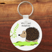 Wild over egel sleutelhanger (Voorkant)