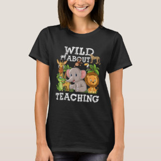 Wild over het lesgeven aan Safari Oerwoud School l T-shirt