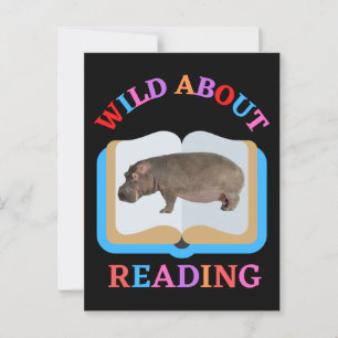 WILD OVER HET LEZEN BRIEFKAART