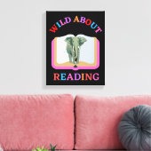 WILD OVER HET LEZEN CANVAS AFDRUK (Insitu (Woonkamer))