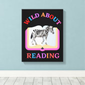 WILD OVER HET LEZEN CANVAS AFDRUK (Insitu (Houten vloer))