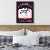 WILD OVER HET LEZEN CANVAS AFDRUK (Insitu (Slaapkamer))