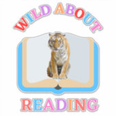 WILD OVER HET LEZEN STICKER (Voorkant)