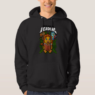 Wild over het lezen van boeken Lezen is een kaartj Hoodie
