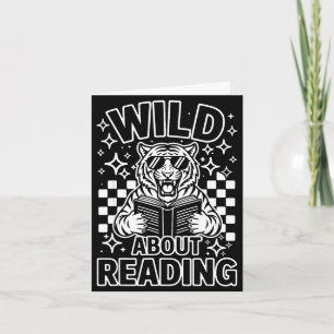 Wild over het lezen van koele tijger zonnebril lee kaart