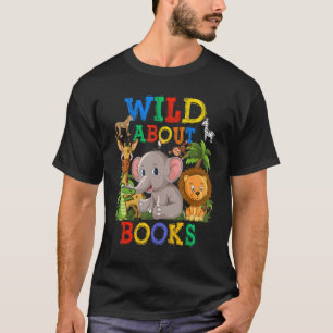 Wild over het Oerwoud van Safari van Boeken dieren T-shirt