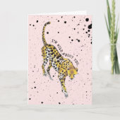 Wild over je Cheetah Paint Splatter Kaart (Voorkant)