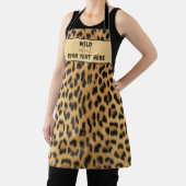 WILD OVER JOUW TEKST Leopard Print Custom Schort (Insitu)