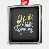 Wild over leren metalen ornament (Links)