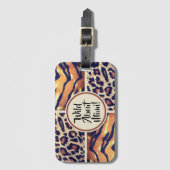 Wild Over Mimi dierenprint Bagagelabel (Voorkant (verticaal))