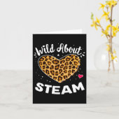 Wild over Steam Leopard Squad Stem Byck naar schoo Kaart (Gele Bloem)