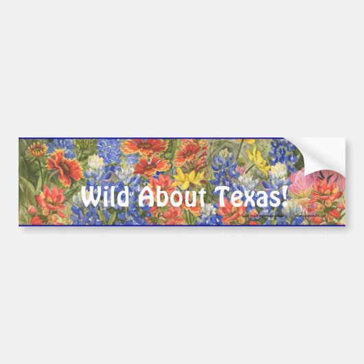 Wild Over Texas. Bumpersticker (Voorkant)