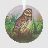Wild Owl in nature watercolor art (dos)