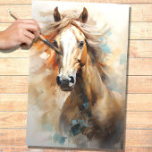 Wild Paard 1 Decoupage papier