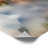 Wild Paard op grasduin bij zonsondergang Poster (Hoek)