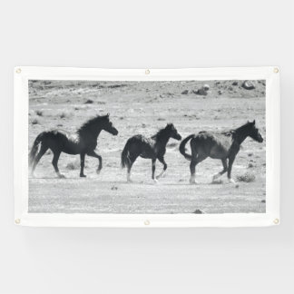 WILD PAARDEN VAN de Banner van UTAH MET