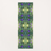 Wild Paarse Morning Glory Flowers Abstract Yogamat (Voorkant)