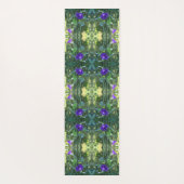 Wild Paarse Morning Glory Flowers Abstract Yogamat (Achterkant)