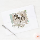 Wild Paint Paard Picasso Grote Foto Sticker (Envelop)