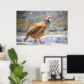 Wild Partridge Poster (Thuiskantoor)