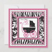 Wild Patchwork Invitation Square Kaart (Voorkant)